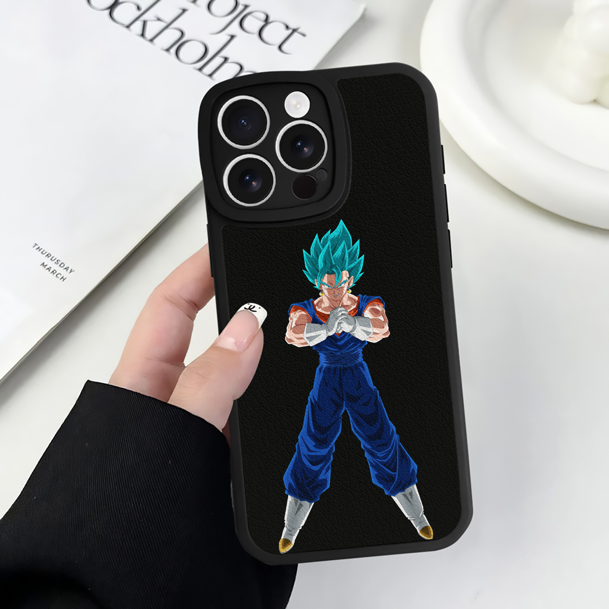 （画像用） ドラゴンボール ベジット DRAGON BALL Vegetto 【iPhone 16シリーズ対応】シリコンスマホケース（レザー調） 材質：シリコン